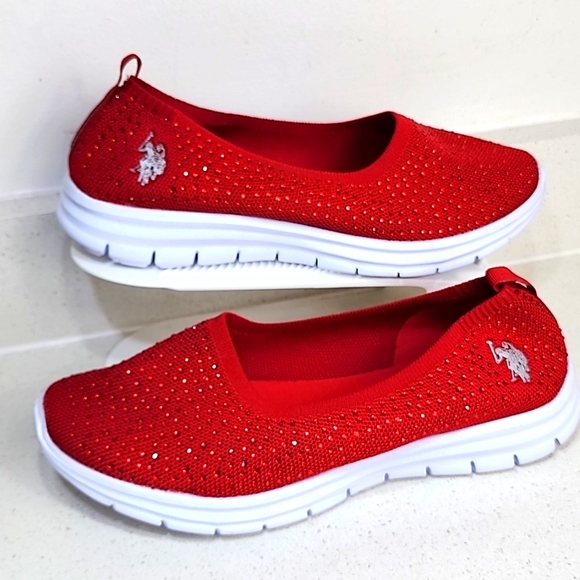 U S POLO Assn Women's mesh slip-on loafers  NEW Size 11 - Picture 1 of 10